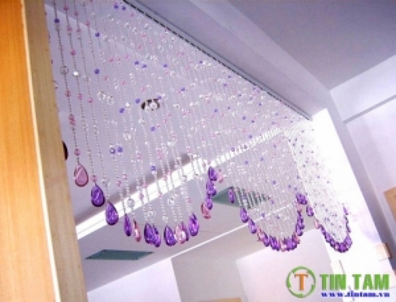 Rèm hạt pha lê q11, trang trí rèm pha lê, rèm pha lê theo phong thủy, rèm cửa pha lê, rèm cửa sợi thủy tinh, rèm hạt pha lê đẹp